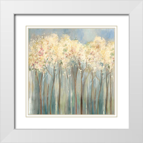 Overlooking II White Modern Wood Framed Art Print with Double Matting by Pearce, Allison