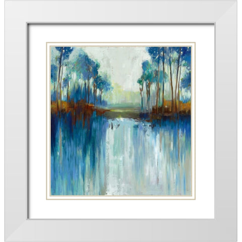 Late Summer Landscape White Modern Wood Framed Art Print with Double Matting by Pearce, Allison