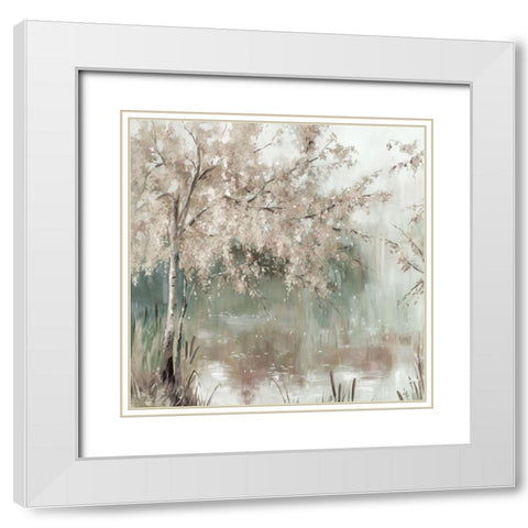Willow Peace White Modern Wood Framed Art Print with Double Matting by Pearce, Allison