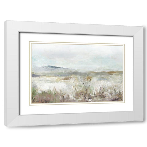 Field Wind White Modern Wood Framed Art Print with Double Matting by Pearce, Allison