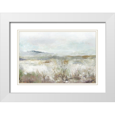 Field Wind White Modern Wood Framed Art Print with Double Matting by Pearce, Allison