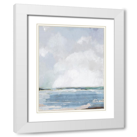 Modern Beach White Modern Wood Framed Art Print with Double Matting by Pearce, Allison