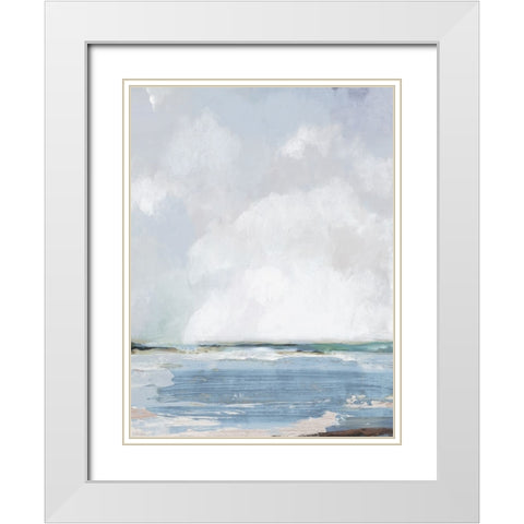 Modern Beach White Modern Wood Framed Art Print with Double Matting by Pearce, Allison