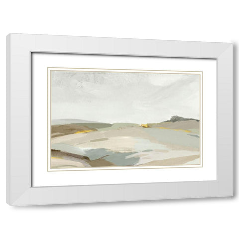 Rolling Hills White Modern Wood Framed Art Print with Double Matting by Pearce, Allison