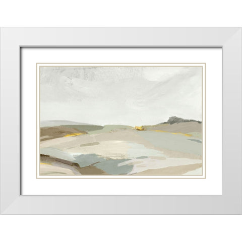 Rolling Hills White Modern Wood Framed Art Print with Double Matting by Pearce, Allison