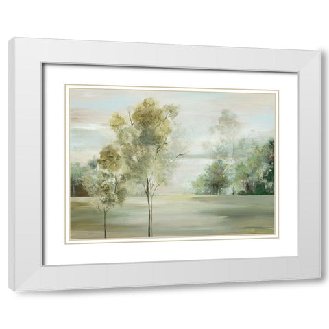 Romantic landscape White Modern Wood Framed Art Print with Double Matting by Pearce, Allison