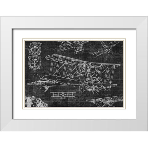 Vintage Aviation II White Modern Wood Framed Art Print with Double Matting by Selkirk, Edward