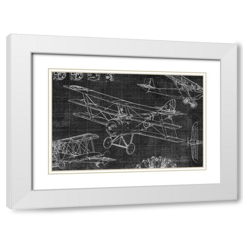Vintage Aviation III White Modern Wood Framed Art Print with Double Matting by Selkirk, Edward