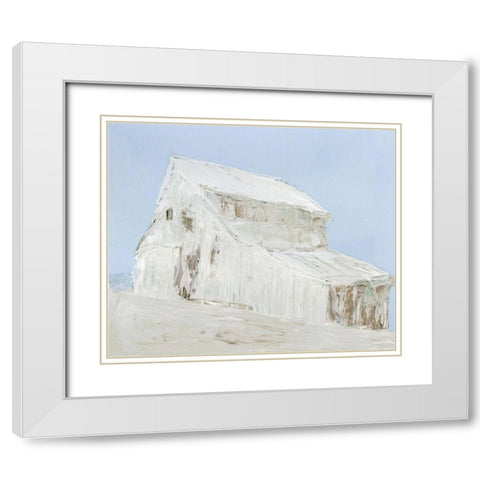 Oakdale Ranch I White Modern Wood Framed Art Print with Double Matting by Stellar Design Studio