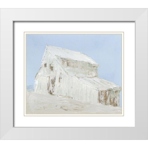 Oakdale Ranch I White Modern Wood Framed Art Print with Double Matting by Stellar Design Studio