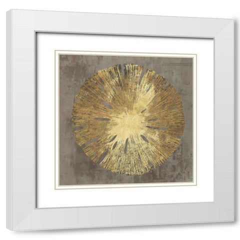 Sand Dollar II White Modern Wood Framed Art Print with Double Matting by Wilson, Aimee