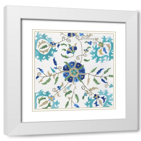 Garden of Delight II White Modern Wood Framed Art Print with Double Matting by Wilson, Aimee