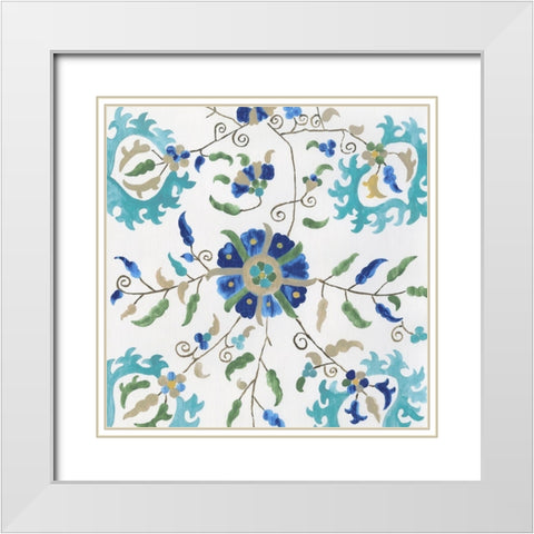 Garden of Delight II White Modern Wood Framed Art Print with Double Matting by Wilson, Aimee