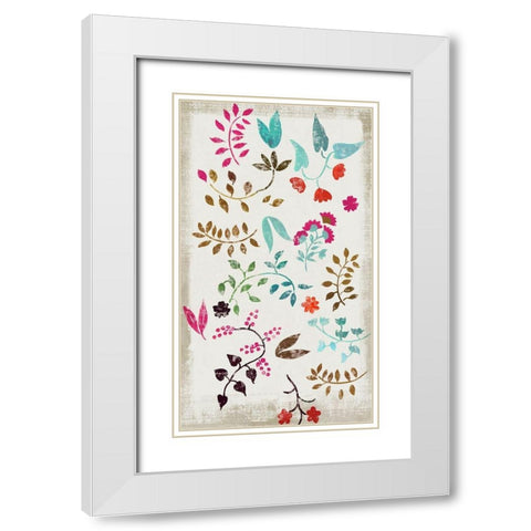 Vermont Garden White Modern Wood Framed Art Print with Double Matting by Wilson, Aimee