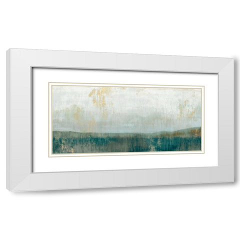 Serenity I White Modern Wood Framed Art Print with Double Matting by Wilde, Susan