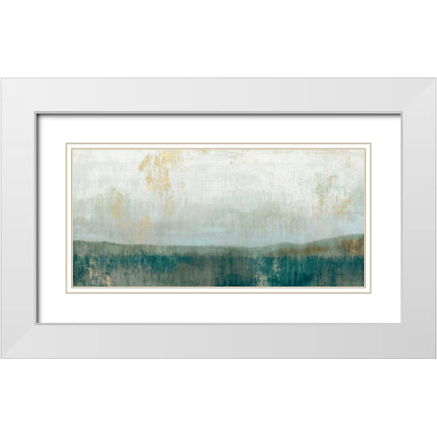 Serenity I White Modern Wood Framed Art Print with Double Matting by Wilde, Susan