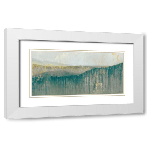 Serenity II White Modern Wood Framed Art Print with Double Matting by Wilde, Susan