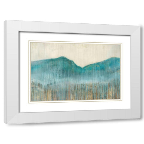 Summit I White Modern Wood Framed Art Print with Double Matting by Jensen, Asia