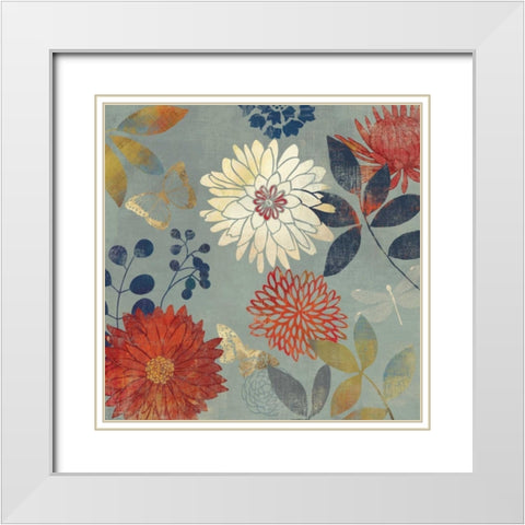 Botanical Garden II White Modern Wood Framed Art Print with Double Matting by Wilson, Aimee