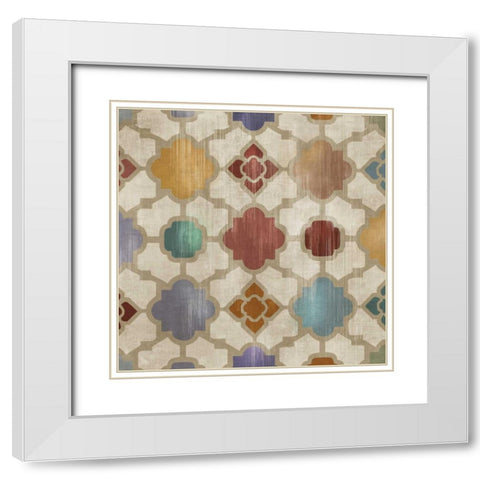 Galactica II White Modern Wood Framed Art Print with Double Matting by Wilson, Aimee