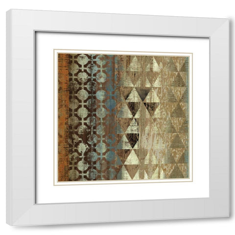 Tribal Moderne IV White Modern Wood Framed Art Print with Double Matting by Wilson, Aimee