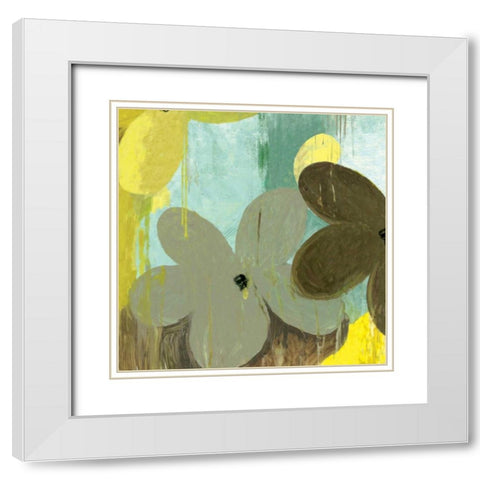 Acquiesce II - Mini White Modern Wood Framed Art Print with Double Matting by Wilson, Aimee