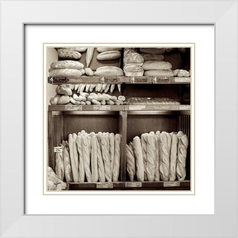 Marketplace - 35 White Modern Wood Framed Art Print with Double Matting by Blaustein, Alan