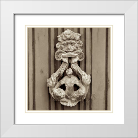 La Porta Soprammobile - 3 White Modern Wood Framed Art Print with Double Matting by Blaustein, Alan