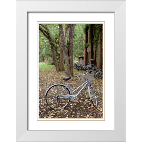 Japan Bicycle - 9 White Modern Wood Framed Art Print with Double Matting by Blaustein, Alan
