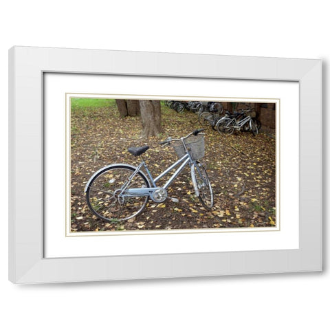 Japan Bicycle - 10 White Modern Wood Framed Art Print with Double Matting by Blaustein, Alan