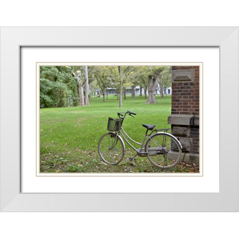 Japan Bicycle - 14 White Modern Wood Framed Art Print with Double Matting by Blaustein, Alan