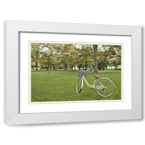 Japan Bicycle - 21 White Modern Wood Framed Art Print with Double Matting by Blaustein, Alan