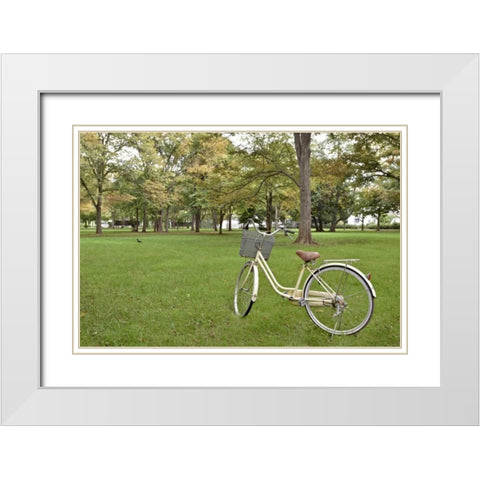 Japan Bicycle - 21 White Modern Wood Framed Art Print with Double Matting by Blaustein, Alan
