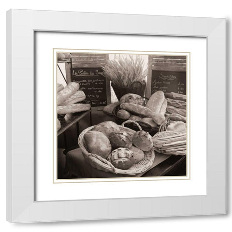 Les Pains No. 2 White Modern Wood Framed Art Print with Double Matting by Blaustein, Alan