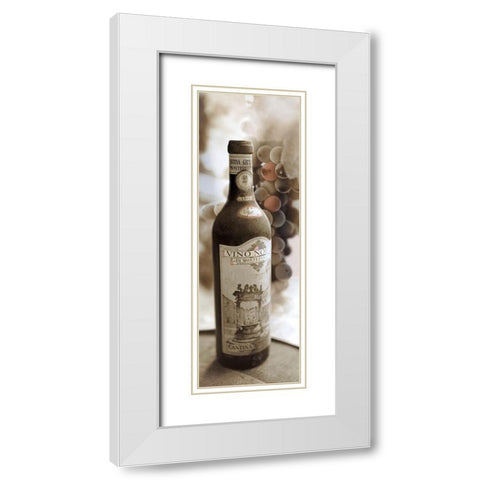 Montepulciano Vineyard #1 White Modern Wood Framed Art Print with Double Matting by Blaustein, Alan