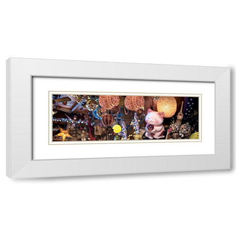 Nagano Cafe 15 White Modern Wood Framed Art Print with Double Matting by Blaustein, Alan