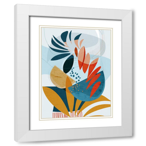 Tropical Planted White Modern Wood Framed Art Print with Double Matting by Banerjee, Ishita