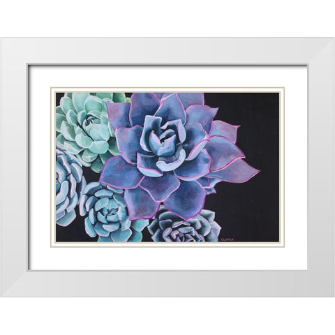 Abundance White Modern Wood Framed Art Print with Double Matting by Clumeck, Alana