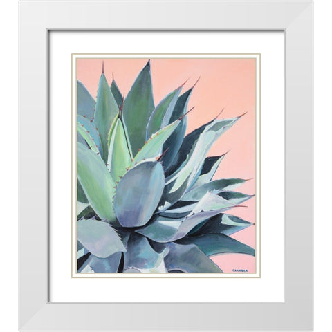 Glory White Modern Wood Framed Art Print with Double Matting by Clumeck, Alana