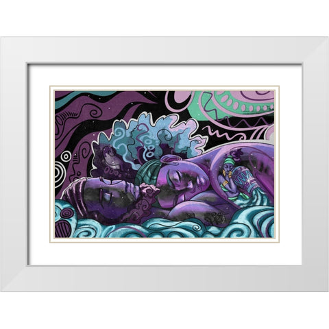 Safety White Modern Wood Framed Art Print with Double Matting by Copeland, Justin