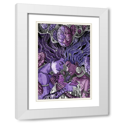 Something Greater White Modern Wood Framed Art Print with Double Matting by Copeland, Justin