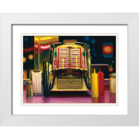 Wall Box II White Modern Wood Framed Art Print with Double Matting by Colletta, TR