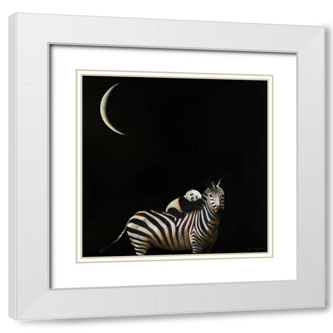 Safe Passage No. 2 White Modern Wood Framed Art Print with Double Matting by Hollingsworth, Karen