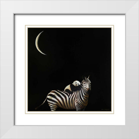 Safe Passage No. 2 White Modern Wood Framed Art Print with Double Matting by Hollingsworth, Karen