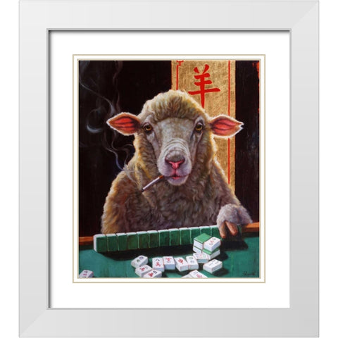 Principle for Life White Modern Wood Framed Art Print with Double Matting by Heffernan, Lucia