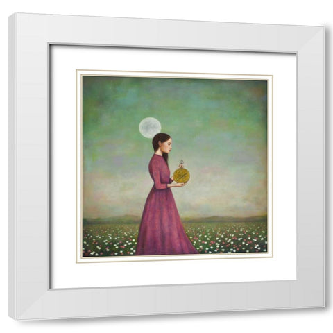 Counting on the Cosmos White Modern Wood Framed Art Print with Double Matting by Huynh, Duy
