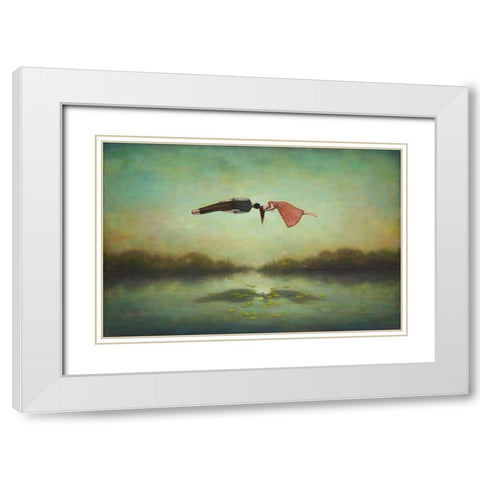 Dreamers Meeting Place White Modern Wood Framed Art Print with Double Matting by Huynh, Duy