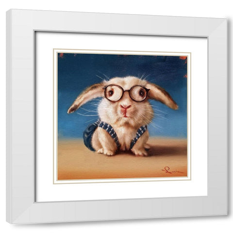 Back to school White Modern Wood Framed Art Print with Double Matting by Heffernan, Lucia