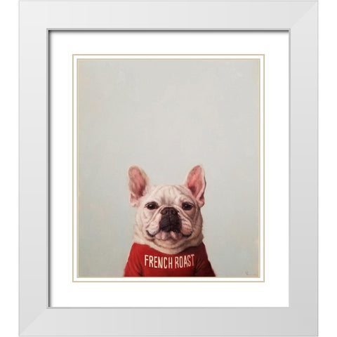 French Roast White Modern Wood Framed Art Print with Double Matting by Heffernan, Lucia