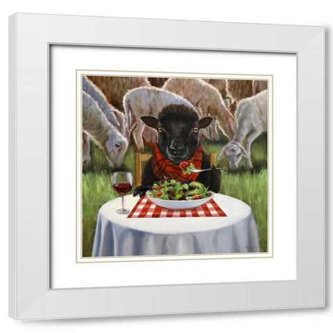 A Cut Above White Modern Wood Framed Art Print with Double Matting by Heffernan, Lucia